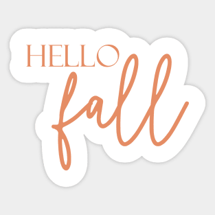 Hello Fall Sticker